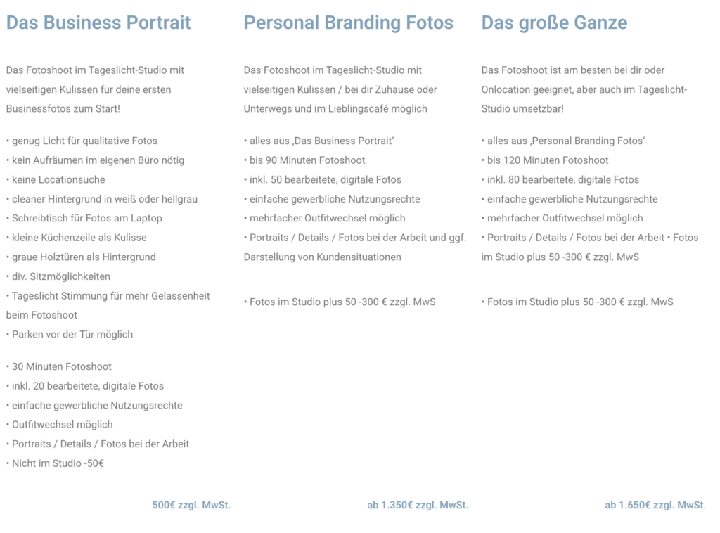 PersonalBrandingBerlinPreise