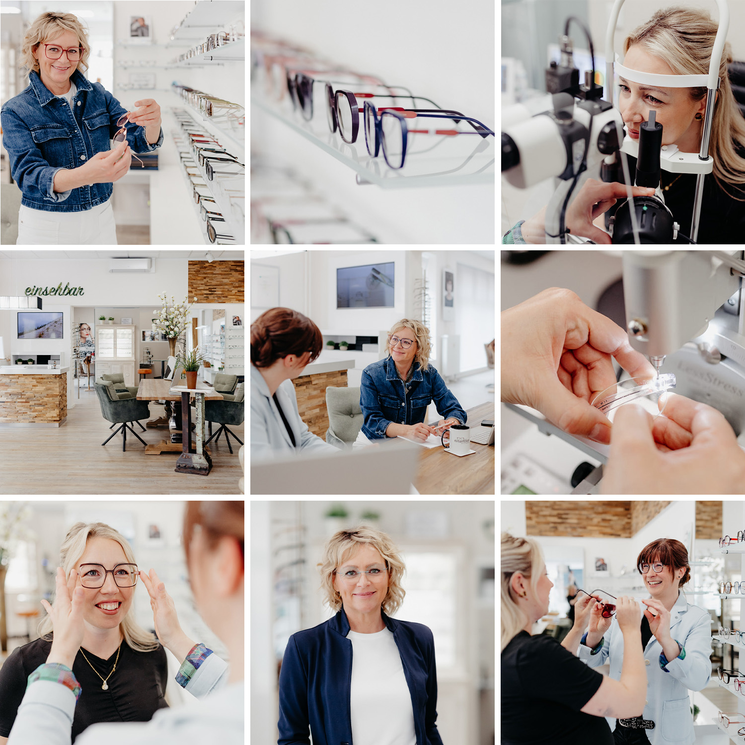 Personalbranding GRID Optiker Ladengeschaeft